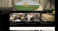 Desktop Screenshot of lafromageriedestourelles.be